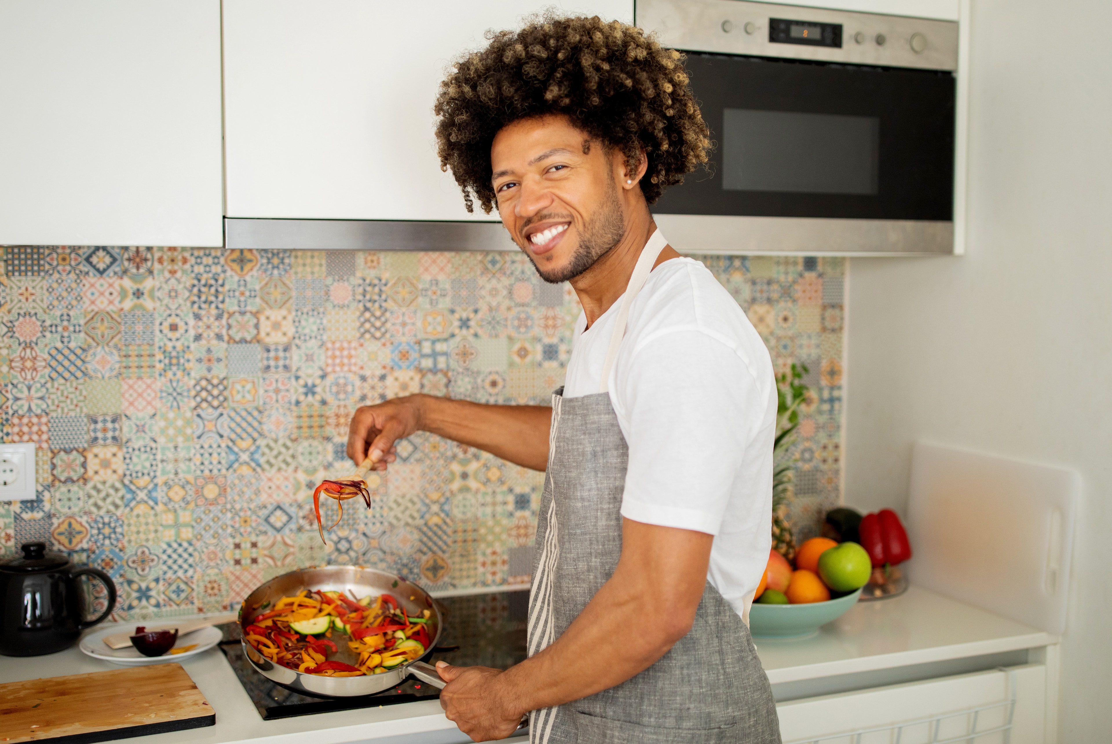 Individual cooking healthy food